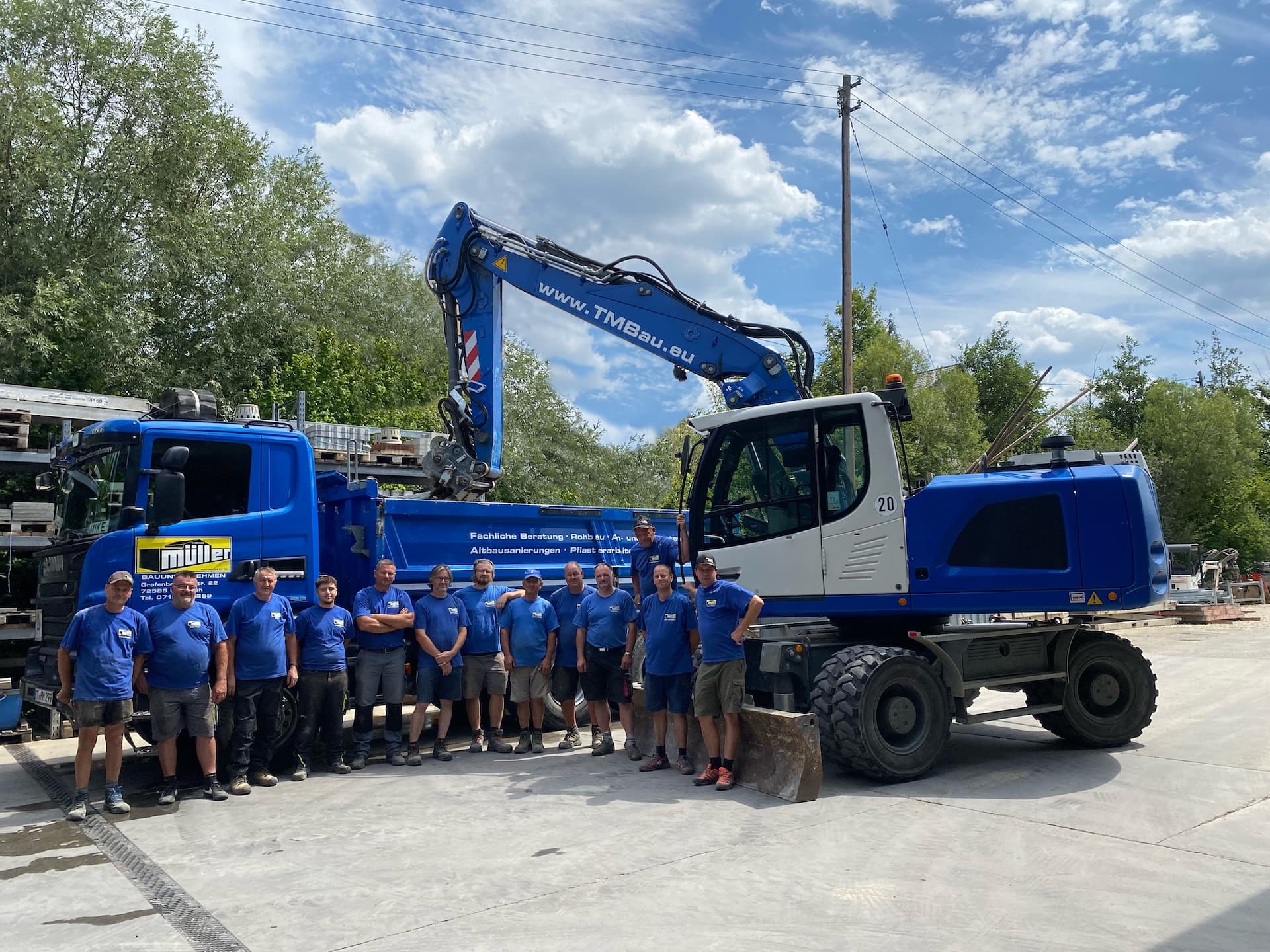 Das Team von Thomas Müller Bauunternehmen - Ihr Partner für qualitatives Bauen seit 1954